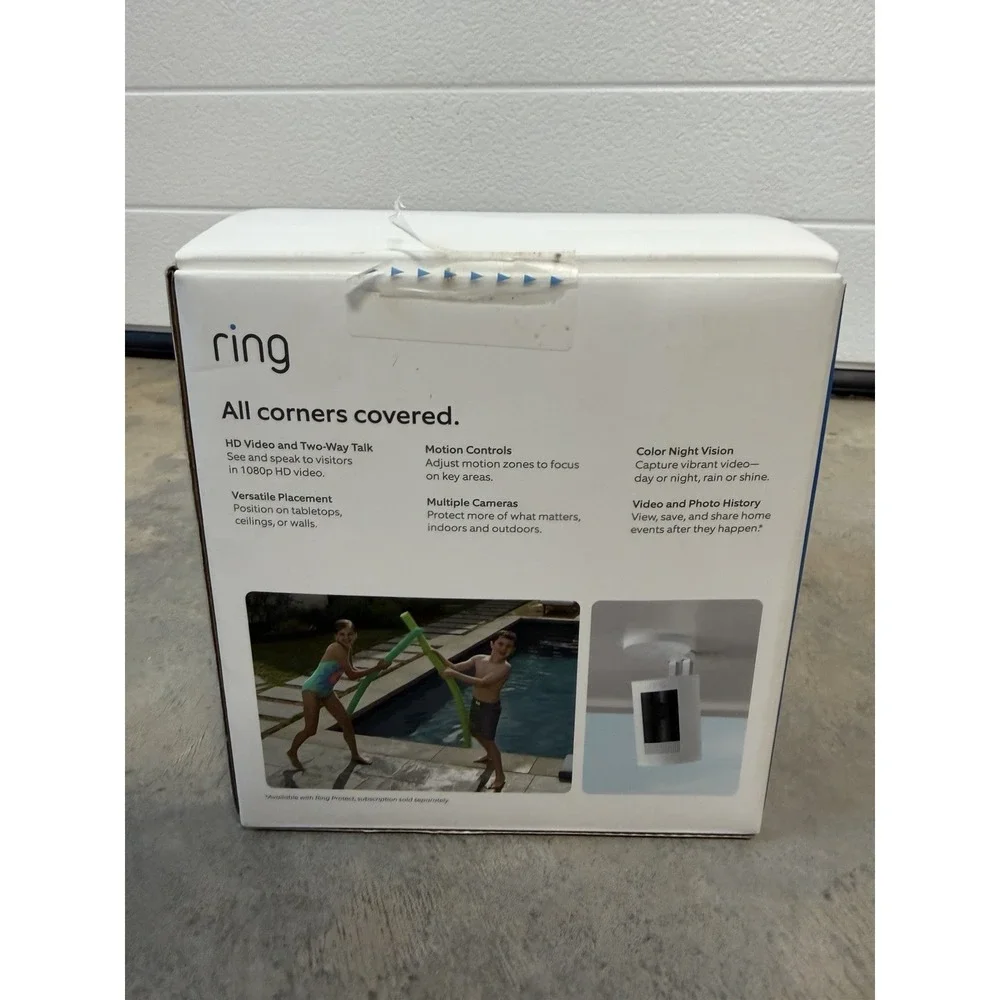 3 Pack Ring Stick Up Camera Indoor/Outdoor Battery Wire Free Brand New Open Box